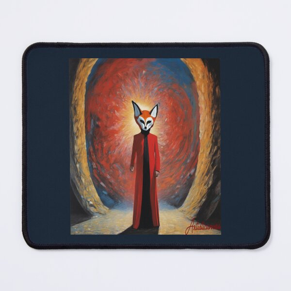 Item preview, "Peter Gabriel: Fox Mask and Red Evening Gown" designed and sold by Artisticanvas.