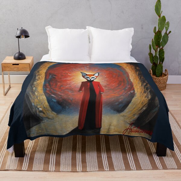 Item preview, "Peter Gabriel: Fox Mask and Red Evening Gown" designed and sold by Artisticanvas.