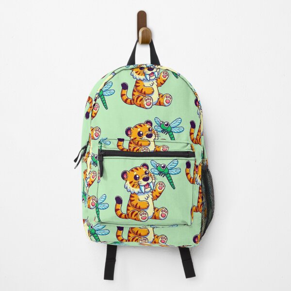 Item preview, Saber-toothed Tiger Playing with a Dragonfly designed and sold by Ghost on Toast.