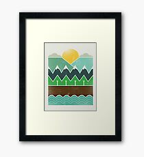 Minimal nature Framed Print