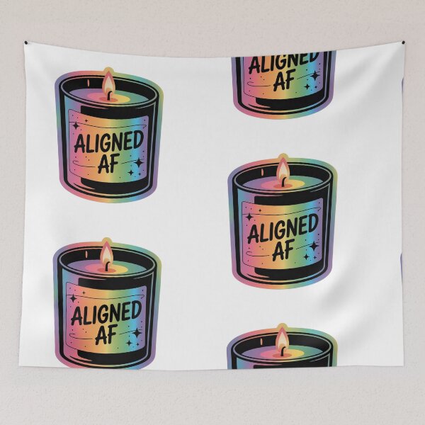 Item preview, LGBTQ+ Spiritual Sticker – Holographic Alignment Candle | Eva Kiseleva  designed and sold by Eva Kiseleva.