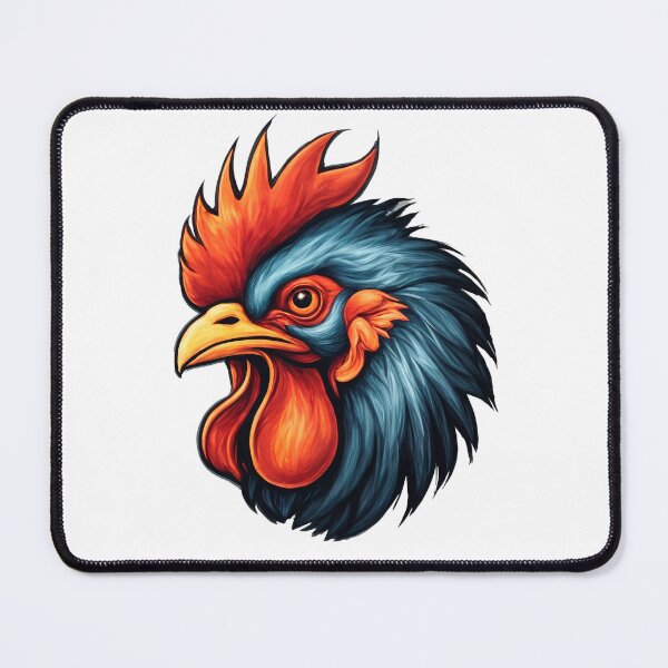 Item preview, fantastic and artistic representation of rooster head logo designed and sold by elkuni.