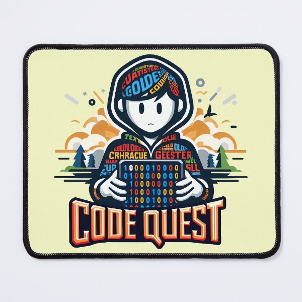 Item preview, Code Quest, typography designed and sold by maxmaj.