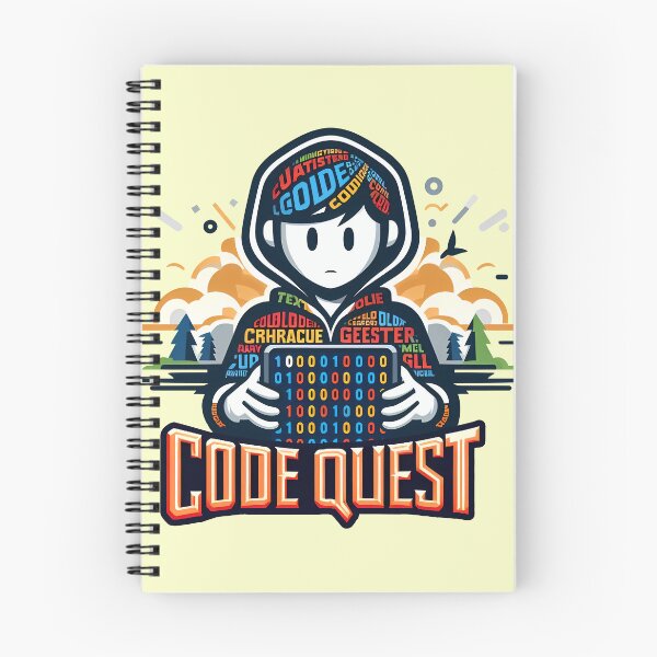 Item preview, Code Quest, typography designed and sold by maxmaj.
