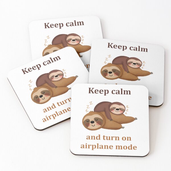 Item preview, “Keep Calm and Turn on Airplane Mode” designed and sold by Soukito.