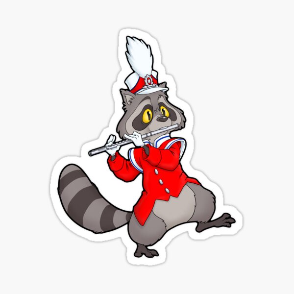 Item preview, Raccoon Band - Flute Edition designed and sold by Dead Possum Designs.
