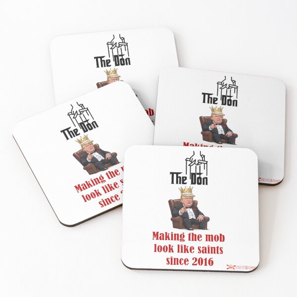Item preview, The Don Father Saints No Kings Trump Protest Flair designed and sold by ProtestThreads.