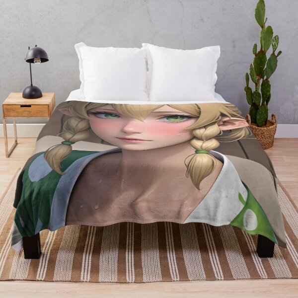 Aperçu de l'œuvre Art Leafa Sword Online Onsen Elf Beauty Yukata vert Nature fraîche créée et vendue par mildaclairmo.
