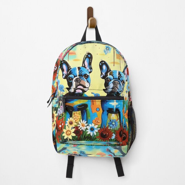 Item preview, Gemini. French bulldogs among exotic flowers. designed and sold by Natalia-Vlad.