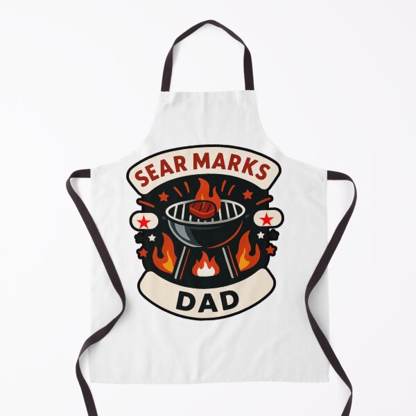 Item preview, Sear Marks Dad – Retro BBQ Grillmaster Design designed and sold by JenniferCreaArte .