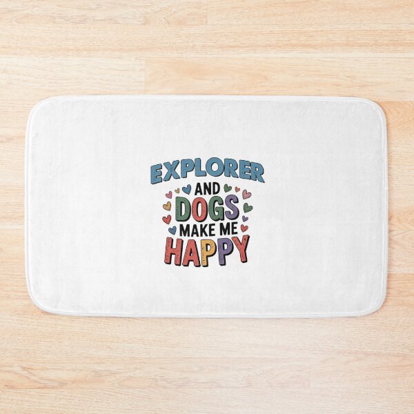 Item preview, Explorer And Dogs Make Me Happy - Funny Explorer Dogs Lover designed and sold by Oussinc.