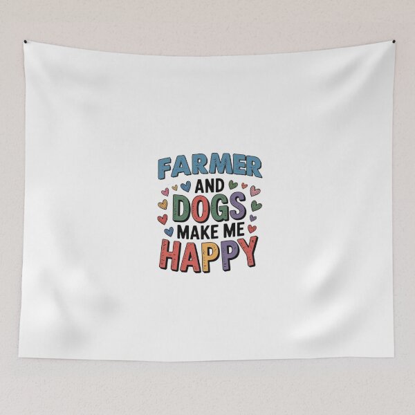Item preview, Farmer And Dogs Make Me Happy - Funny Farmer Dogs Lover designed and sold by Oussinc.