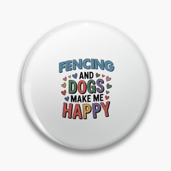 Item preview, Fencing And Dogs Make Me Happy - Funny Fencing Dogs Lover designed and sold by Oussinc.