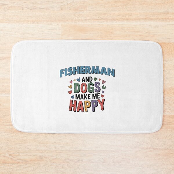 Item preview, Fisherman And Dogs Make Me Happy - Funny Fisherman Dogs Lover designed and sold by Oussinc.