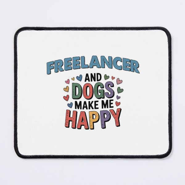 Item preview, Freelancer And Dogs Make Me Happy - Funny Freelancer Dogs Lover designed and sold by Oussinc.