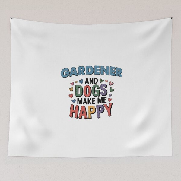 Item preview, Gardener And Dogs Make Me Happy - Funny Gardener Dogs Lover designed and sold by Oussinc.