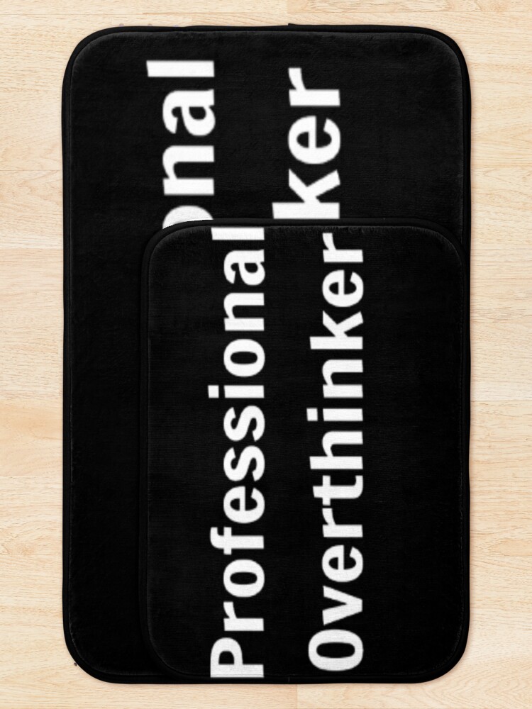 Thumbnail 5 of 6, Bath Mat, Professional Overthinker designed and sold by PLANTONE.