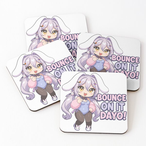 Item preview, Henya the Genius Bunny Girl Edition "Bounce On It Dayo!" Anime Chibi Style Sticker designed and sold by Fresh Oshi Pressed.