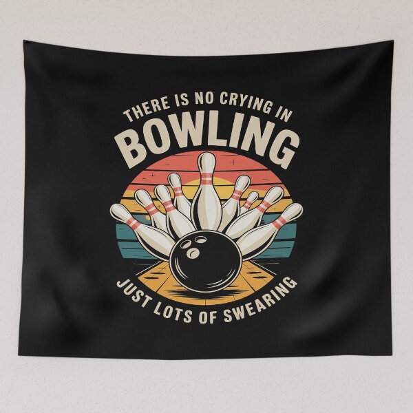 Item preview, There's No Crying In Bowling Swearing designed and sold by MAKOPOKOShop.