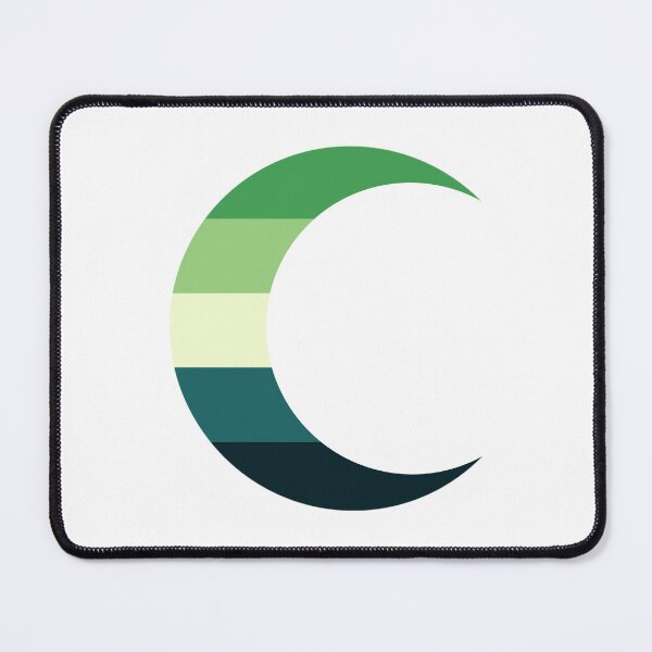 Item preview, Aromantic Pride Crescent Moon designed and sold by dickensign.