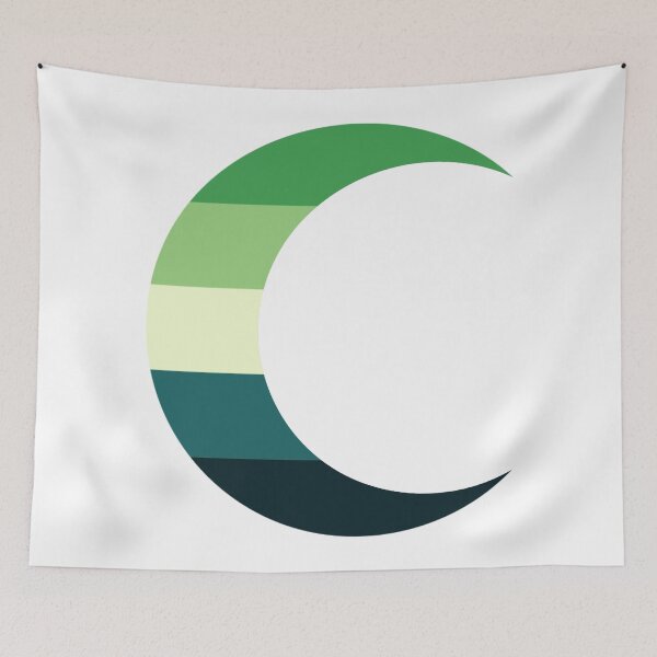 Item preview, Aromantic Pride Crescent Moon designed and sold by dickensign.