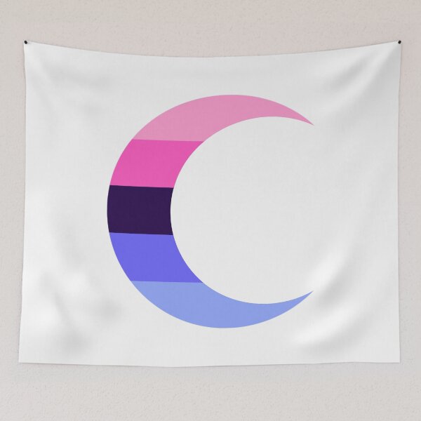 Item preview, Omnisexual Pride Crescent Moon designed and sold by dickensign.