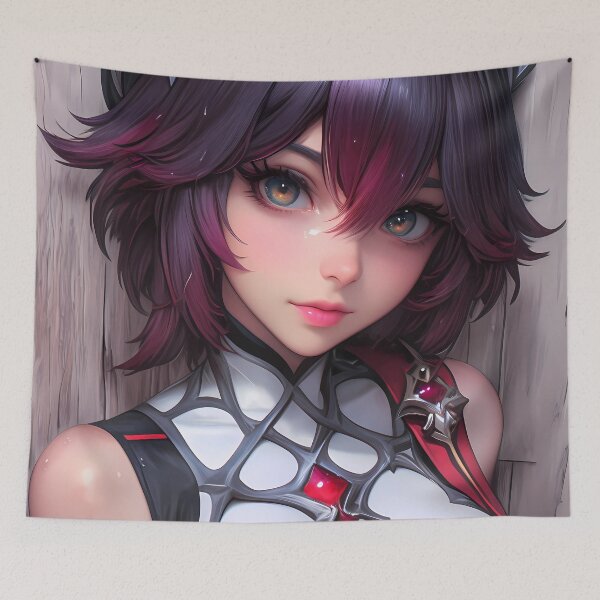 Item preview, Rosaria Crimson Priestess Steel, chica del juego Genshin Impact designed and sold by mildaclairmo.