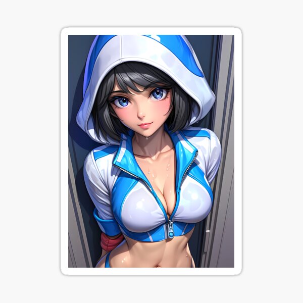 Item preview, Yukari Akiyama Girls und Panzer Game Girl Wet Blue Hoodie Anime Bathroom designed and sold by juniorcastros.