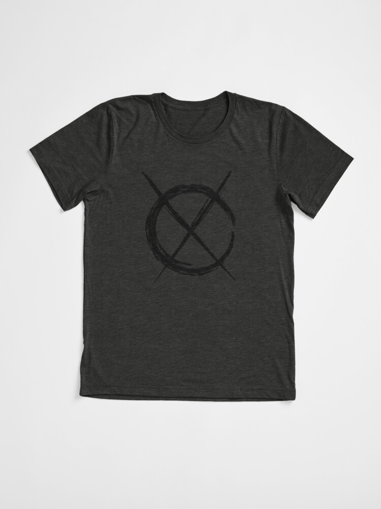 Thumbnail 3 of 7, Tri-blend T-Shirt, Art Cross (in black) designed and sold by ANGELSONLY.