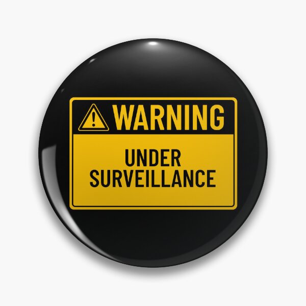 Item preview, Warning: Under Surveillance designed and sold by mr-k-store.