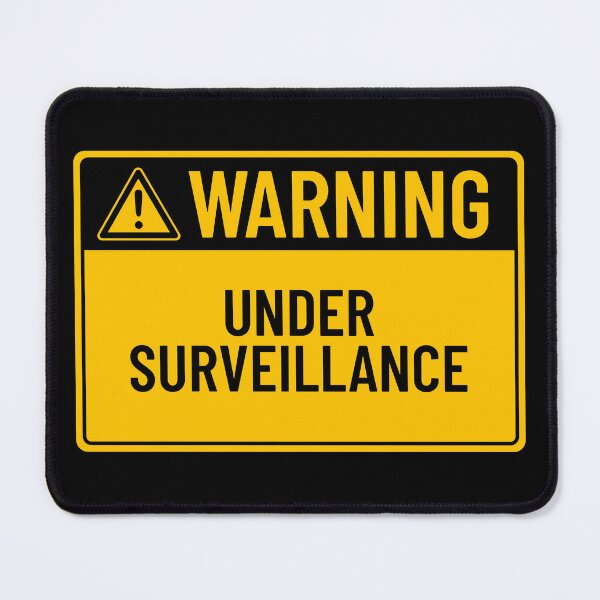 Item preview, Warning: Under Surveillance designed and sold by mr-k-store.