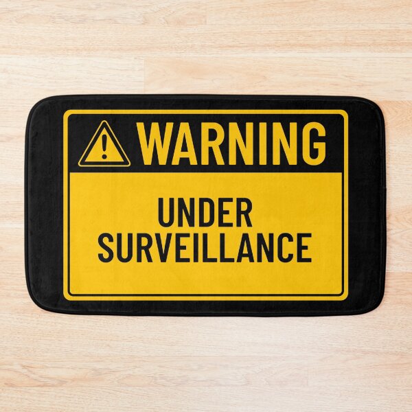 Item preview, Warning: Under Surveillance designed and sold by mr-k-store.