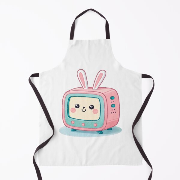 Item preview, retro television set illustration kawaii designed and sold by elkuni.