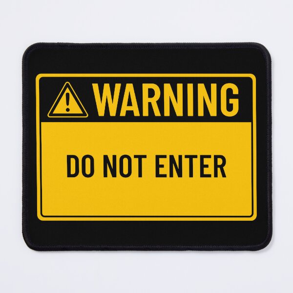 Item preview, Warning: Do Not Enter designed and sold by mr-k-store.