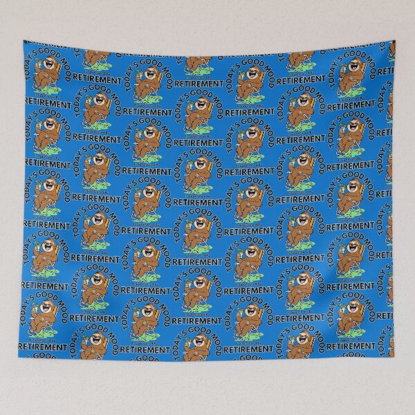 Item preview, Today’s Good Mood Is Sponsored By Retirement designed and sold by Kate Miller Illustrator.