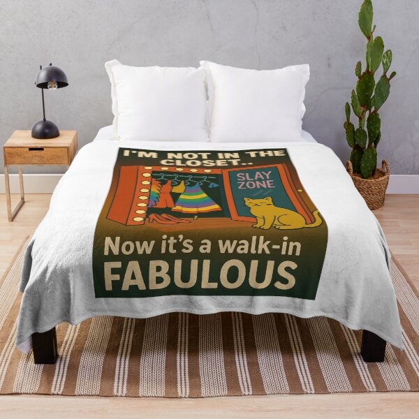 Item preview, HAPPY PRIDE MONTH - I'M NOT IN THE CLOSET , NOW IT'S A WALK-IN designed and sold by SbrenArt.