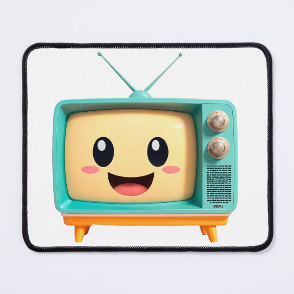 Item preview, retro television set illustration kawaii designed and sold by elkuni.