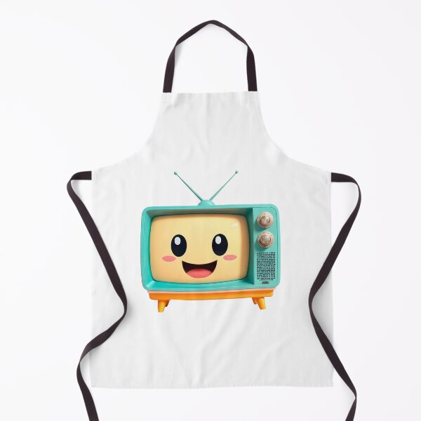 Item preview, retro television set illustration kawaii designed and sold by elkuni.