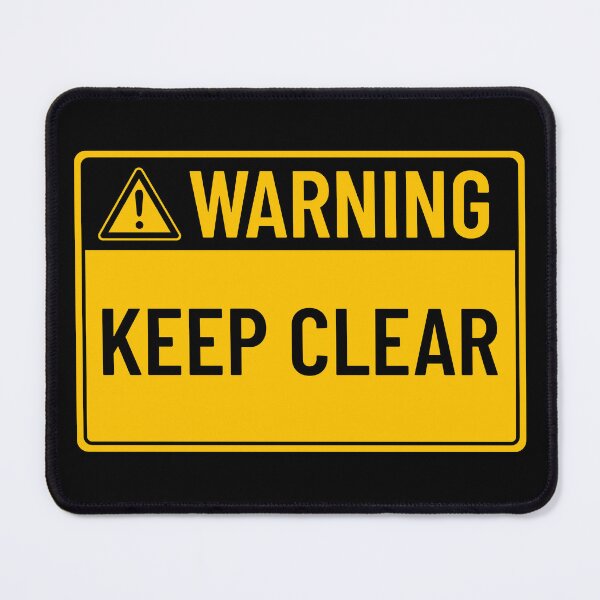 Item preview, Warning: Keep Clear designed and sold by mr-k-store.