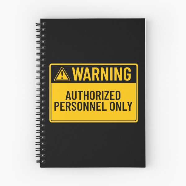 Item preview, Warning: Authorized Personnel Only designed and sold by mr-k-store.