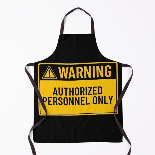 Item preview, Warning: Authorized Personnel Only designed and sold by mr-k-store.