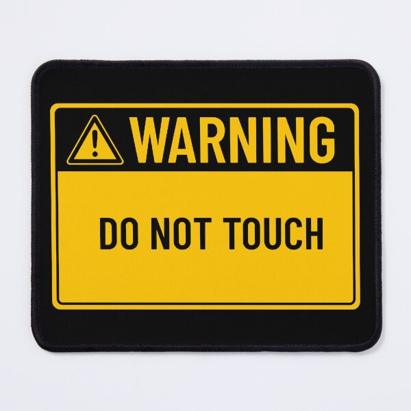 Item preview, Warning: Do Not Touch designed and sold by mr-k-store.