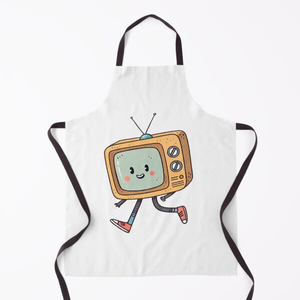 Item preview, Walking TV hand drawn cartoon sticker icon designed and sold by elkuni.