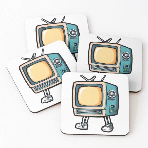 Item preview, Walking TV hand drawn cartoon sticker icon designed and sold by elkuni.