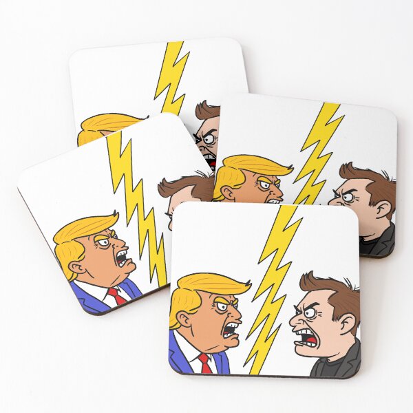 Item preview, Trump vs. Elon designed and sold by Dreamsplash.