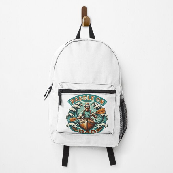Item preview, Paddle On, Dad – Retro Kayaking Adventure Art designed and sold by JenniferCreaArte .