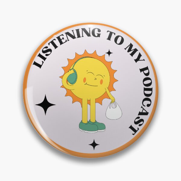 Item preview, Listening to my Podcast Thrifty Sunshine designed and sold by foxyliving.