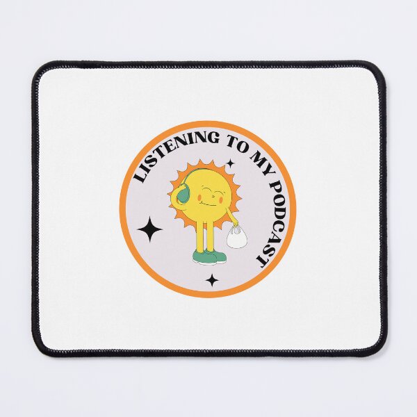 Item preview, Listening to my Podcast Thrifty Sunshine designed and sold by foxyliving.