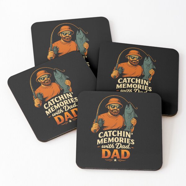 Item preview, Catchin’ Memories with Dad – Vintage Fishing Gift for Father’s Day designed and sold by JenniferCreaArte .