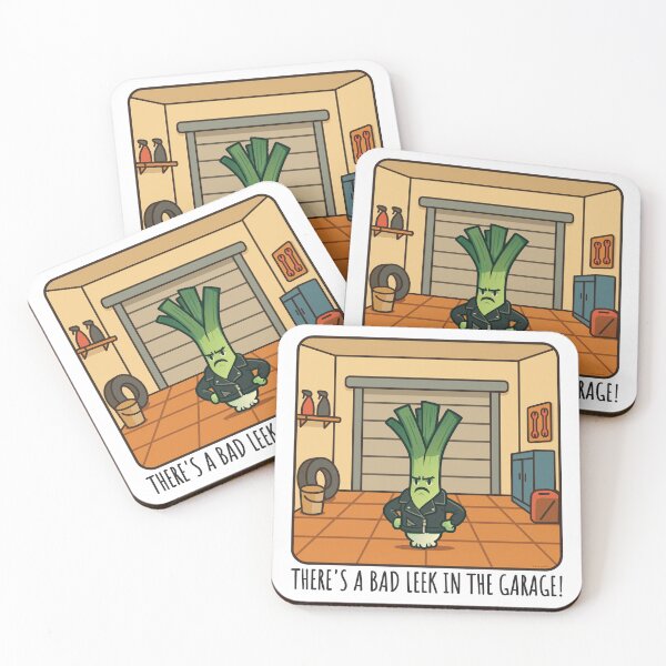 Item preview, There's a Bad Leek In The Garage designed and sold by Automotive Art by Greg.